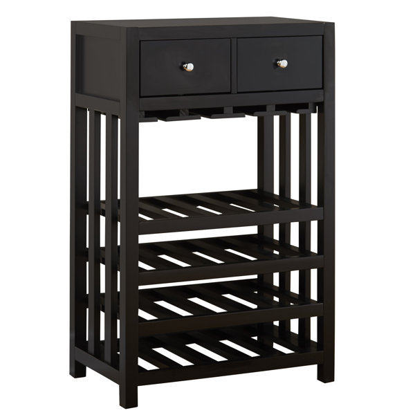 Gracie Oaks Debrango Tower Bar with Wine Storage & Reviews Wayfair